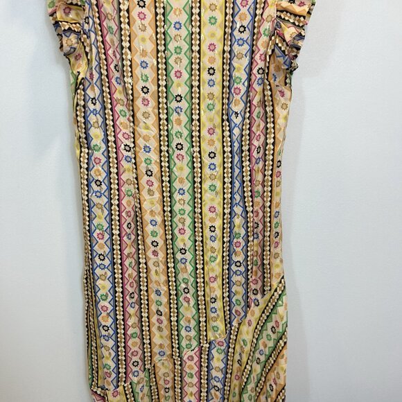 Anthropologie Never Fully Dressed Size 12 Remi Midi Dress Colorful Printed - Picture 5 of 16